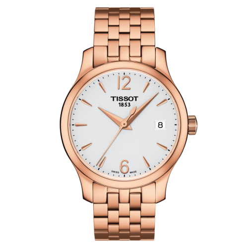Tissot Tradition Lady PVD Rose Gold / Silver / Bracelet